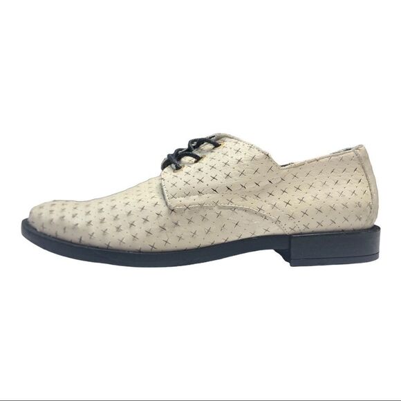 Miista London leather white lace up loafers size 38 EU or US women’s size 7.5 - Picture 5 of 12